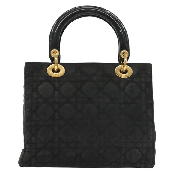 DIOR Canage Hand Bag Nylon Black Gold - Picture 3 of 12